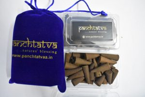 PANCHTATVA’s LILY Cones,Lily Dhoop Cones for Pooja 2 box(60 Cones),Each Lily dhoop Cones is 1.5 inches Long,LILY Fragrance DHOOP Cones|Rs.110/-|lily incense Cones for room freshner,dhoop Lily for meditation,dhoop Cones for puja,lily dhoop batti Cones for puja